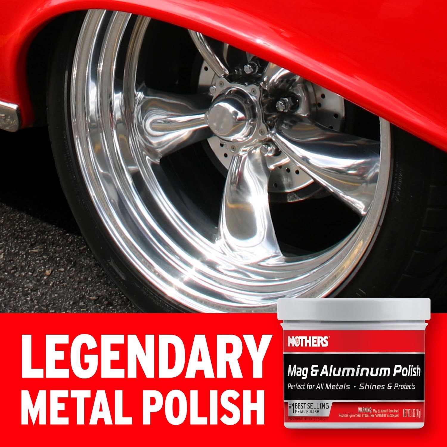 Mothers Mag and Aluminum Polish Paste For All Metals 5 fl oz – Brilliant Shine
