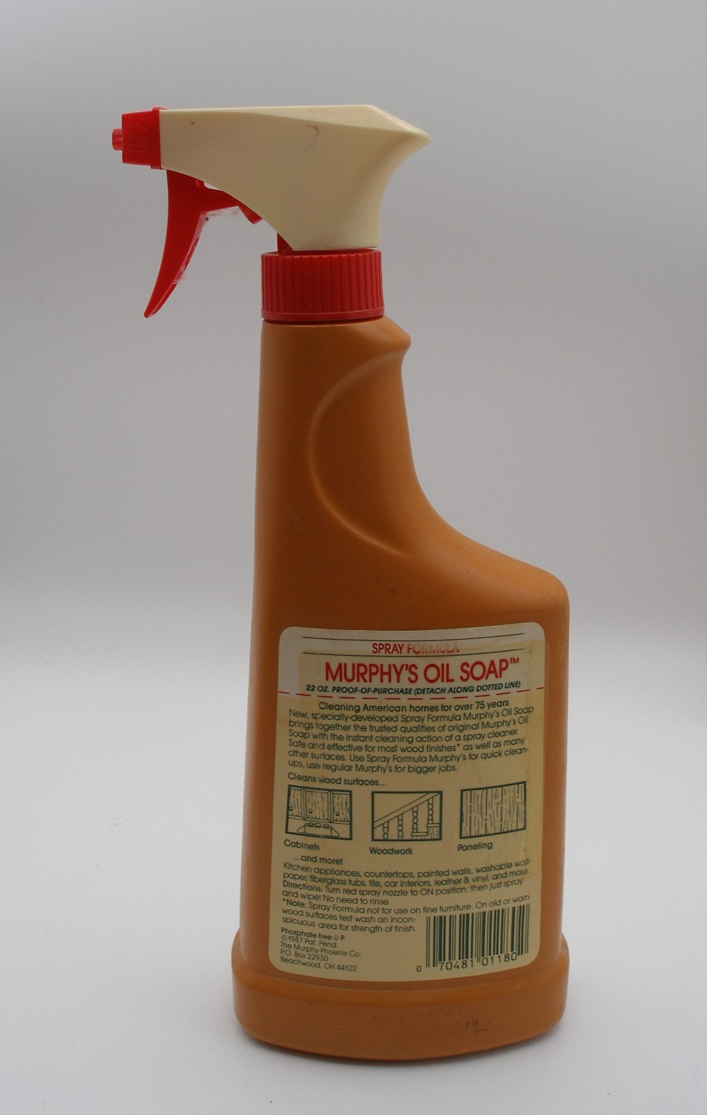 Vtg 1987 Murphy Oil Soap 22oz Spray Formula Wood Surfaces partial