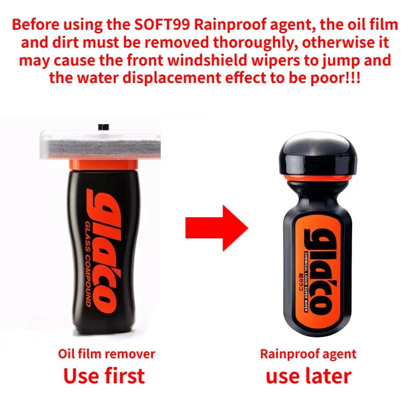 100ml Soft99 Car Windshield Oil Film Removal Rain Repellent Car Japan Glaco Coat