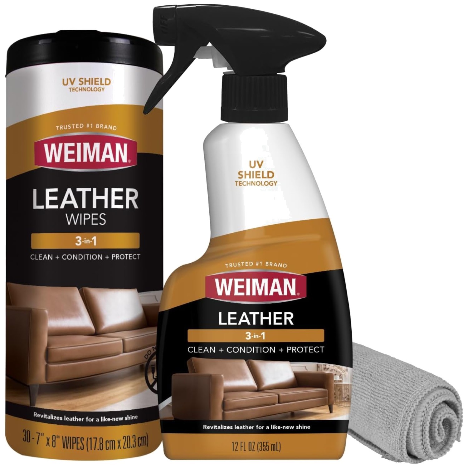 Leather Care Kit for Car Seats & Sofas
