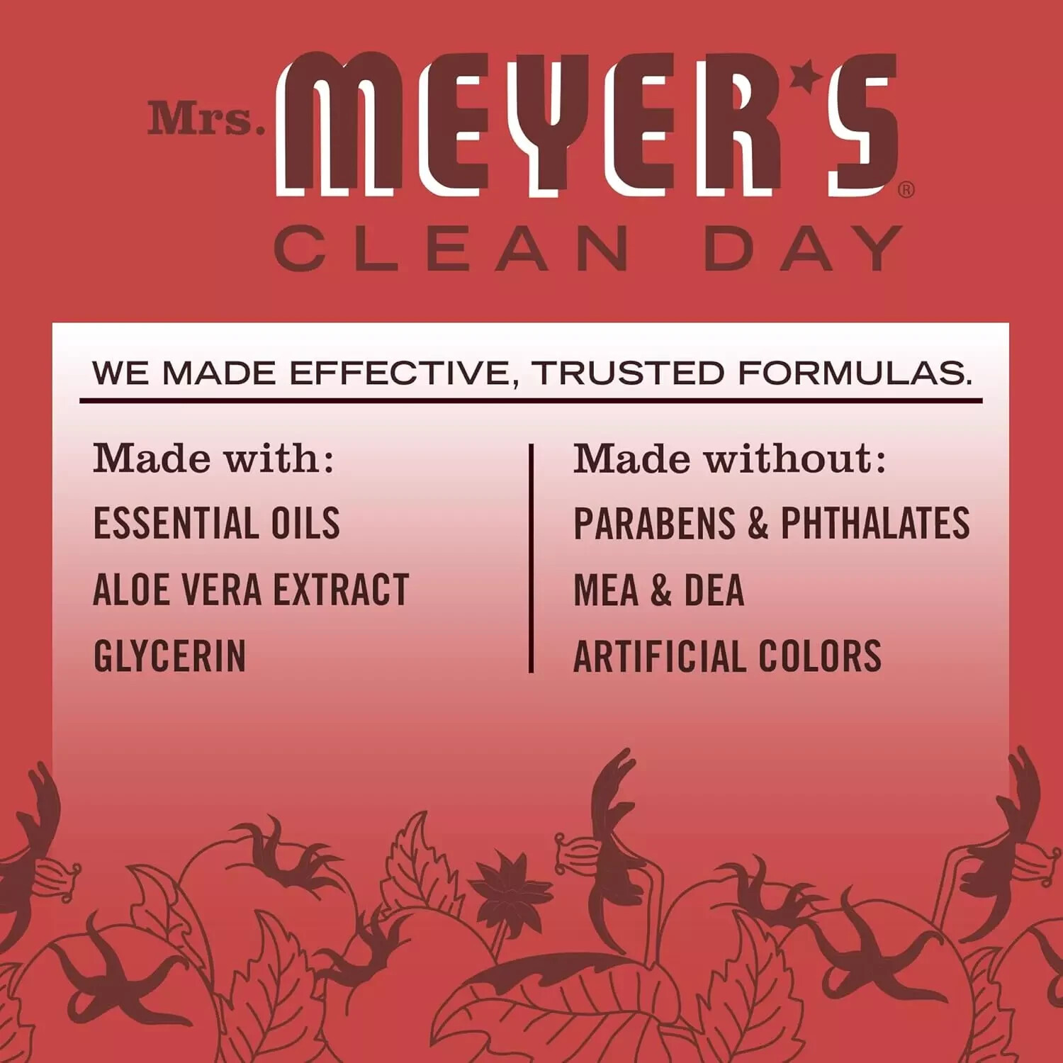 (2) MRS. MEYER’S Limited Edition TOMATO VINE Dish Soap (16 oz each)