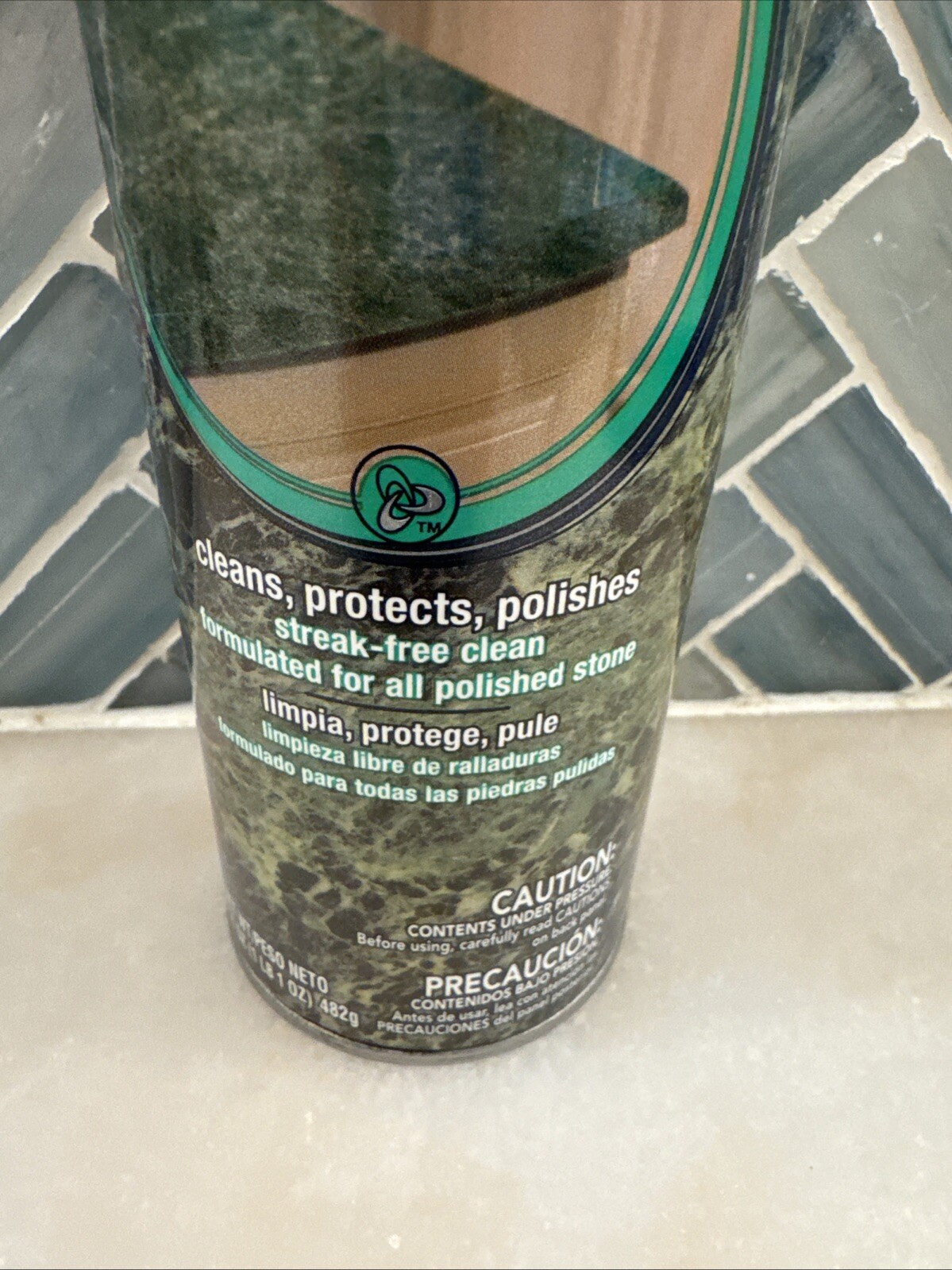 Granite & Marble Magic Aerosol Spray Can 17 Oz Clean Protect Polish Streak Free