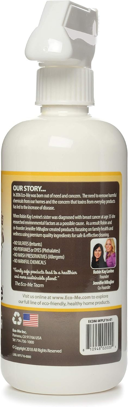 Eco-Me Natural Multi Purpose Cleaner and Polish, Healthy Lemon Fresh Scent, 16
