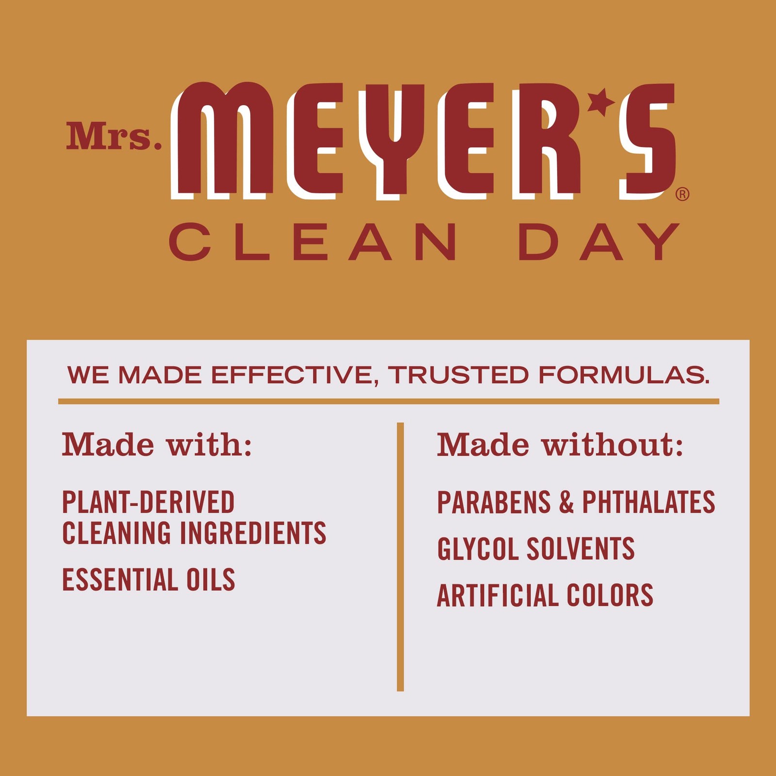 Mrs Meyer’s Apple Cider Multi Surface Cleaner 16 Oz Fresh Scent Cruelty Free