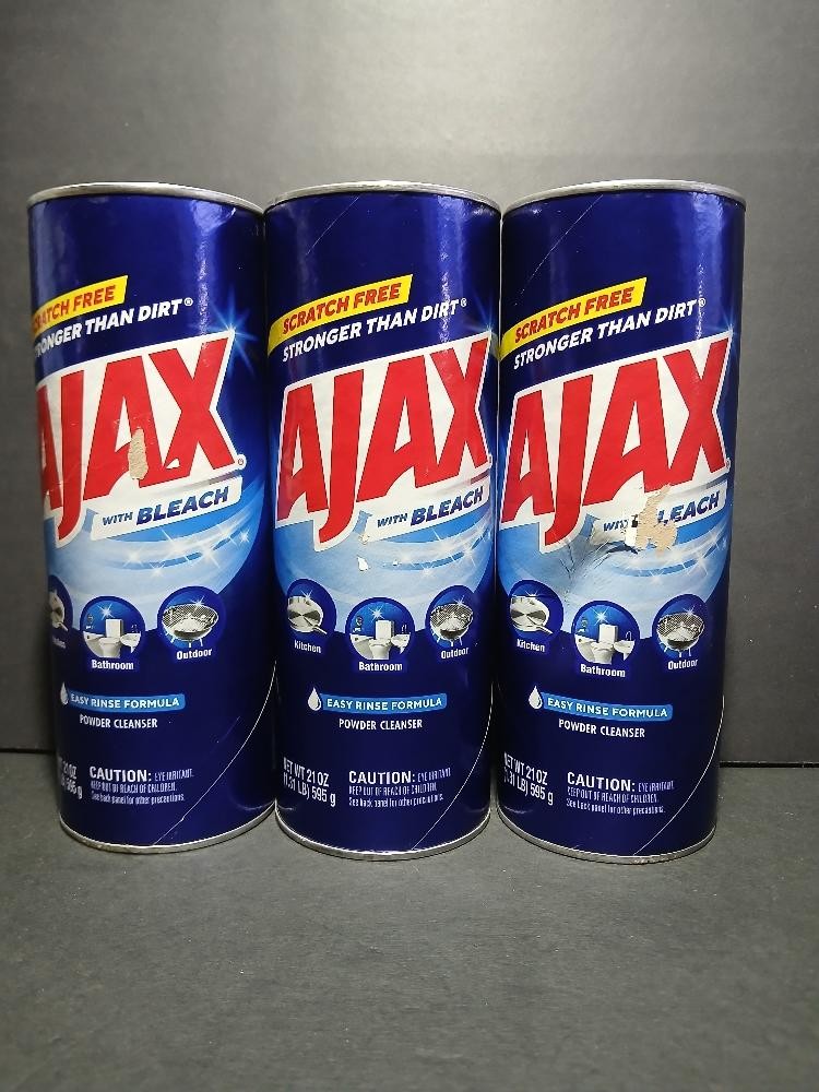 Ajax Powder Cleanser with Bleach, 21 oz. – Pack of 3