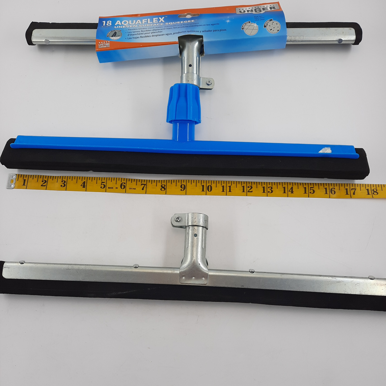 Unger 18 Inch Professional Aquaflex Uneven Surface Floor Squeegee Sealant Water
