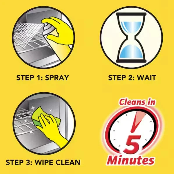 Easy Off Professional Heavy-Duty Oven and Grill Cleaner Pro -24 Oz.