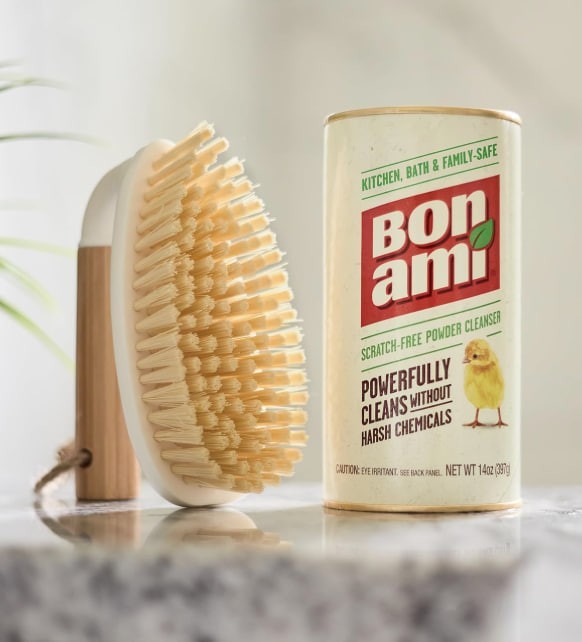 BON AMI Powder Cleanser for Kitchens & Bathrooms – All 14 Ounce (Pack of 2)