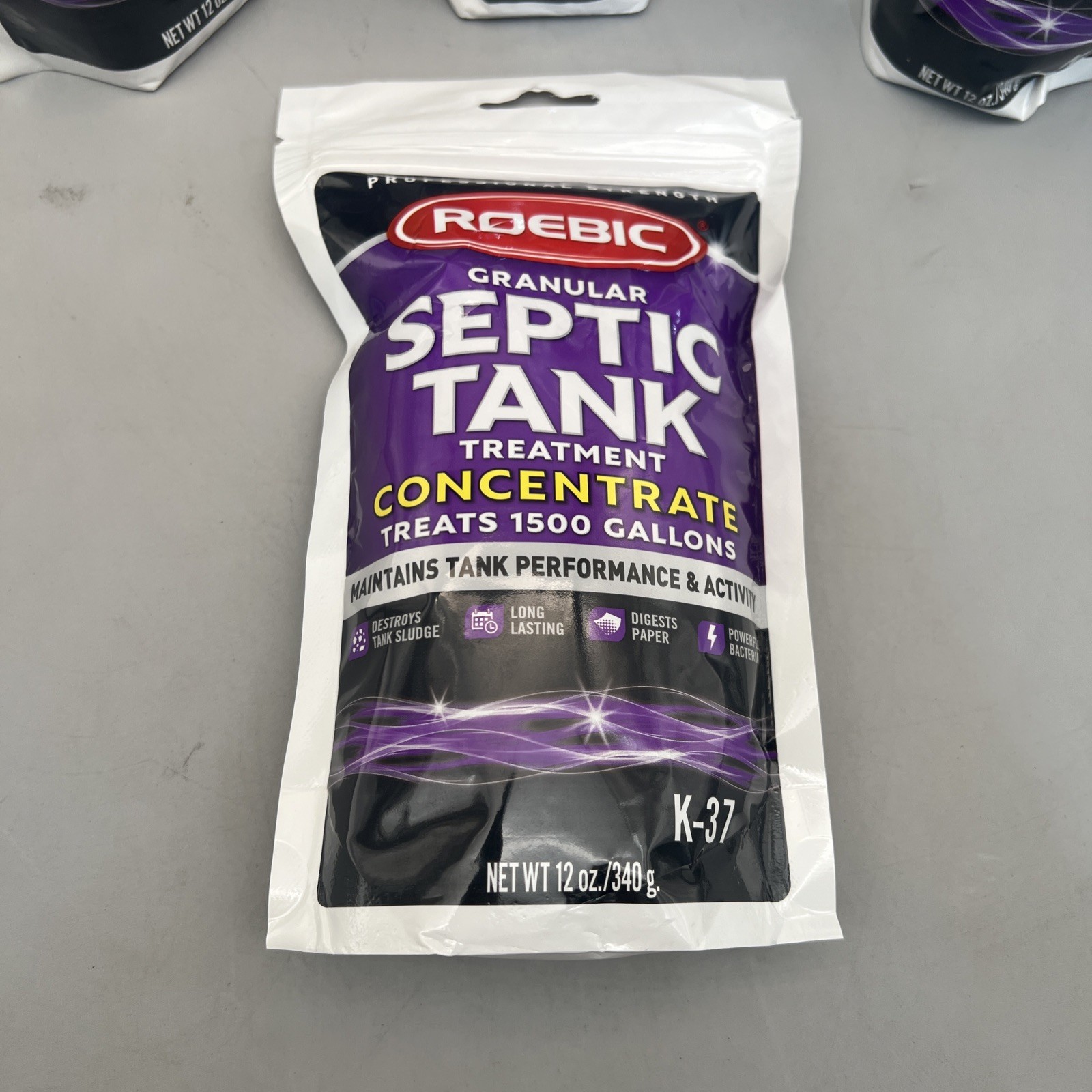 Roebic K-37 12 Oz. Granular Septic Tank Treatment K37BAG Pack of 4 Roebic K37BAG