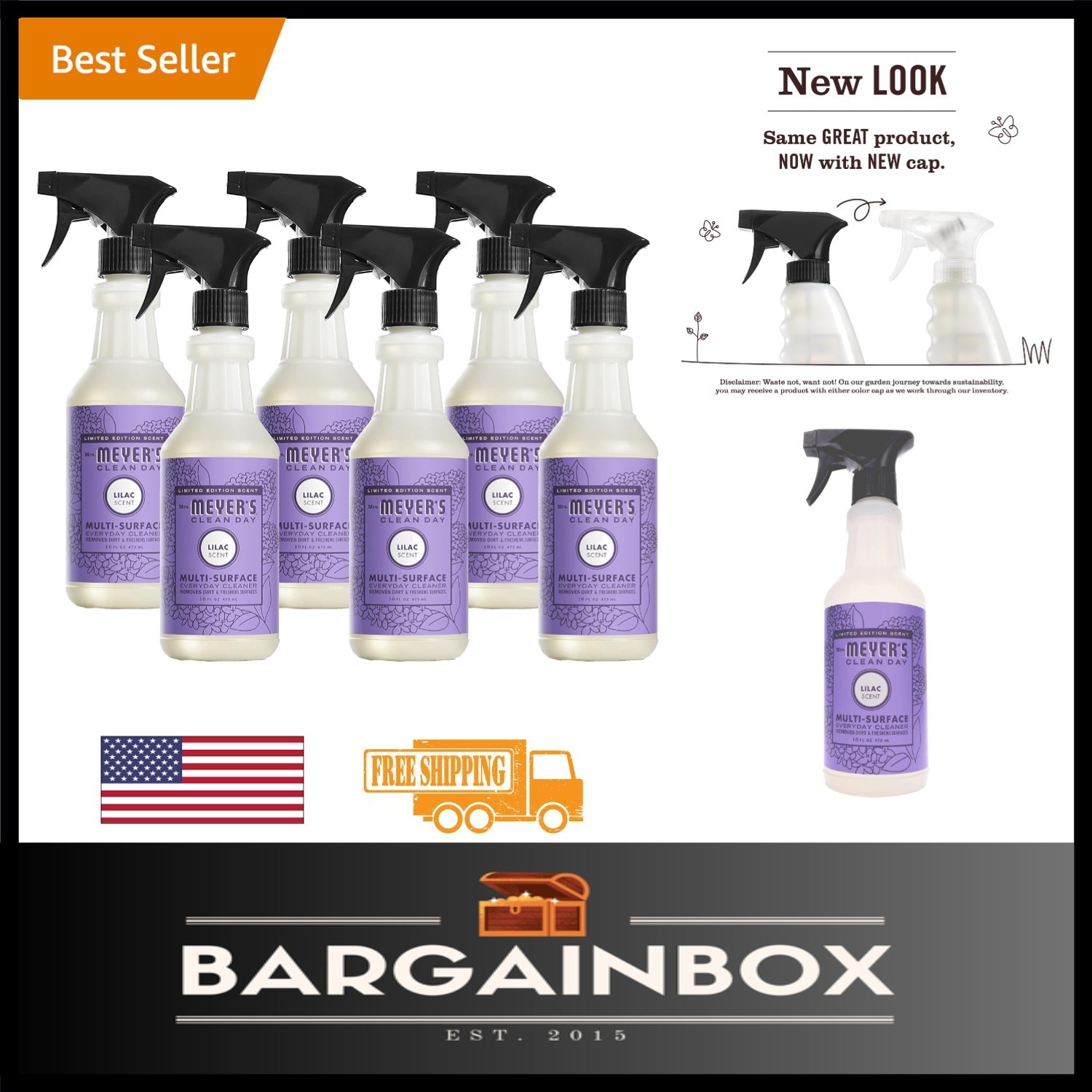 Charming Lilac Multi-Surface Everyday Cleaner – Perfect for a Fresh Home, 6 Pack