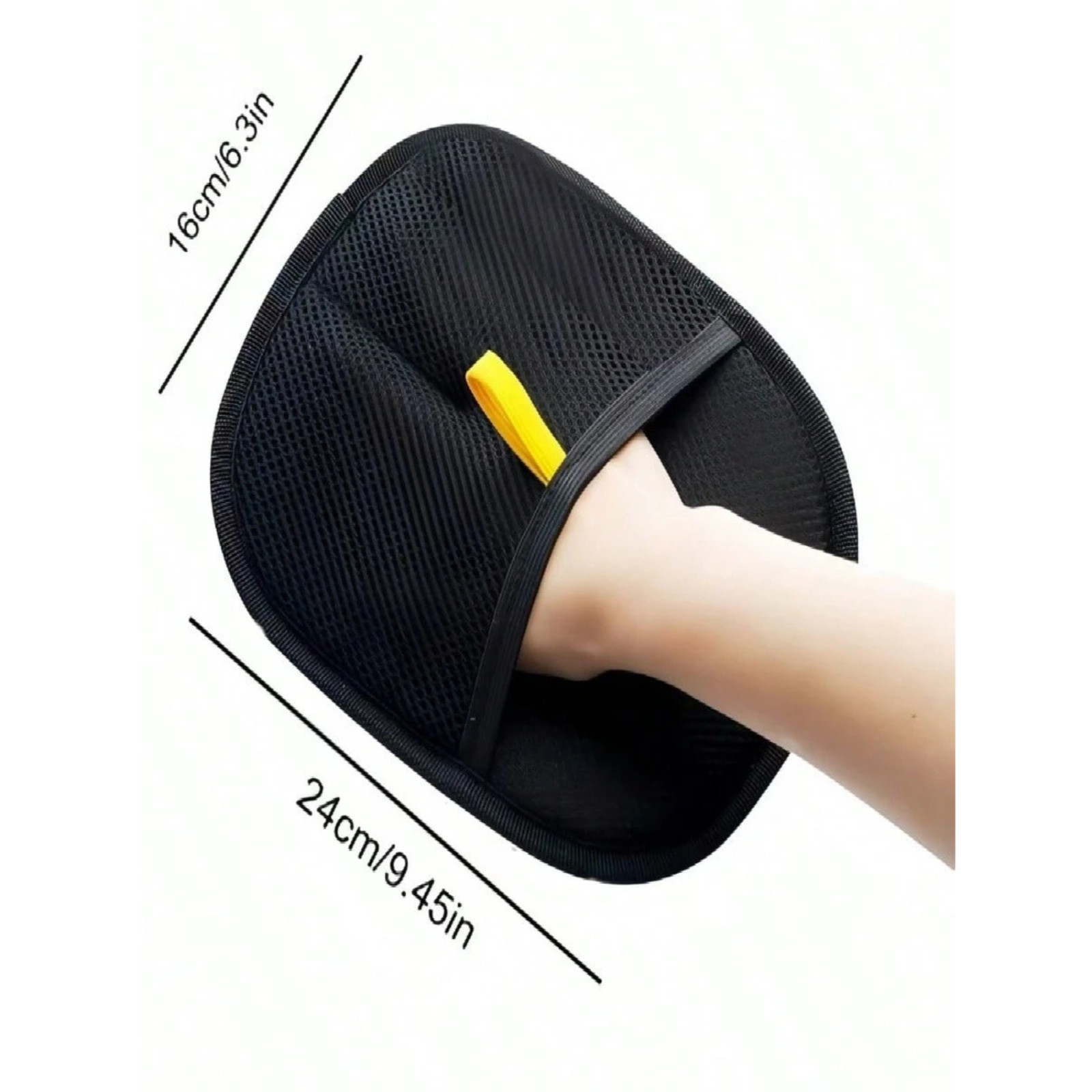 Pet Depilation Gloves Electrostatic Fur Remover For Carpet Sofa Furniture Black