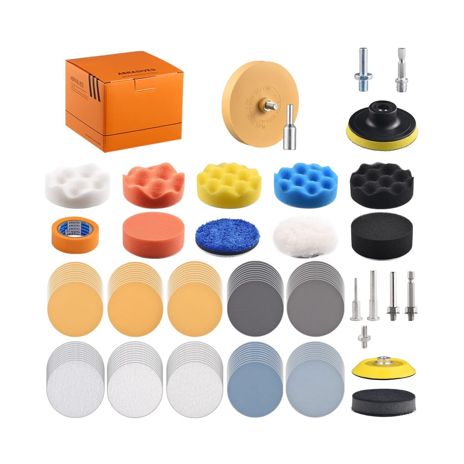 3 inch Drill Polishing Kit Buffer Sanding Attachment Car Head Light… Fast Ship