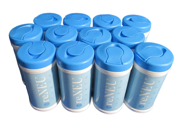 reNeu Earth Alcohol Single Daily Use 72 Wet Wipes 15.5 oz 75% Alcohol 14 x 17cm