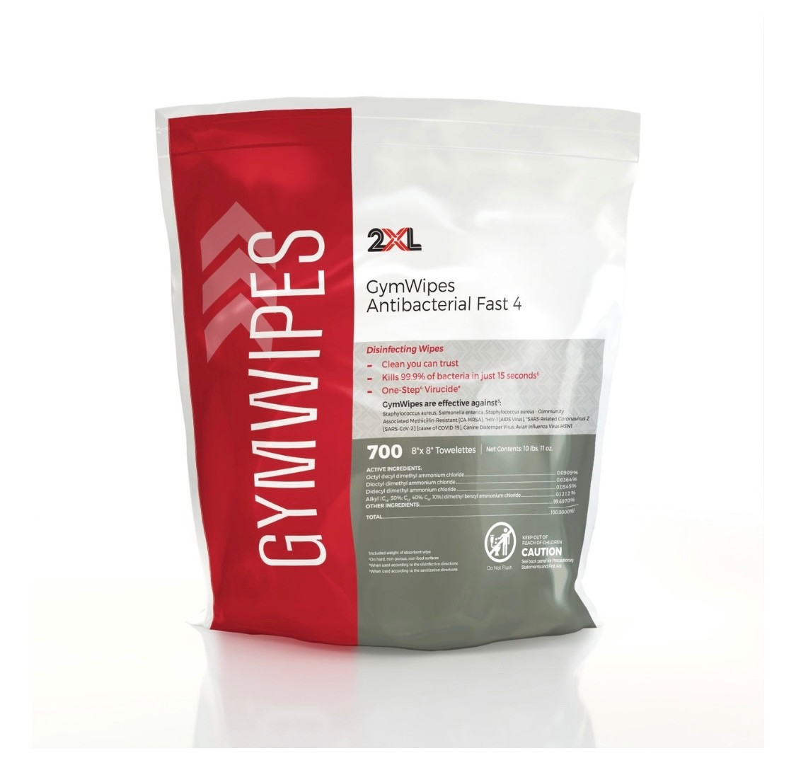 4 Packs GymWipes wipes– 700ct Each (2800 wipes)