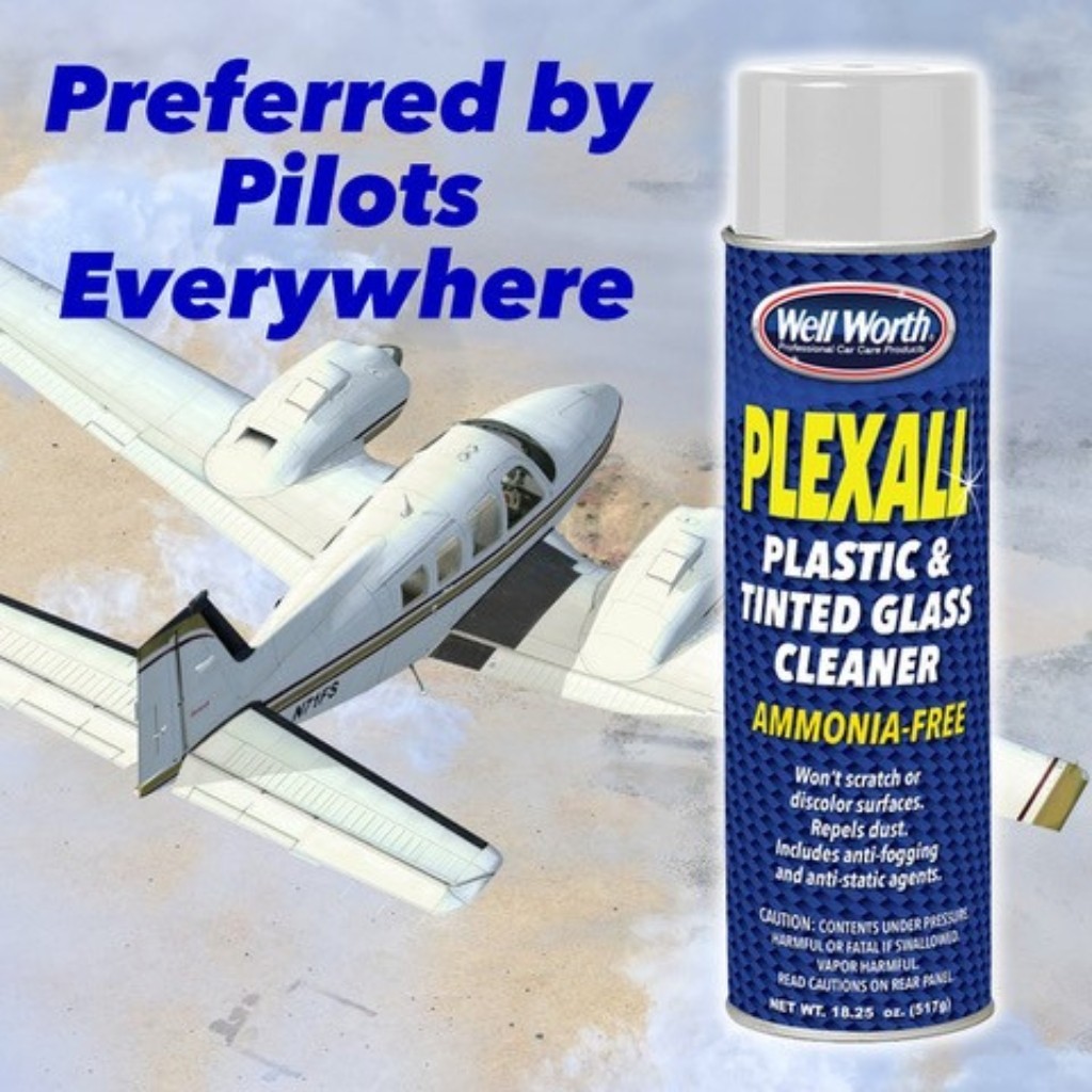 Well Worth PLEXALL Plastic Glass Cleaner, Window Tint Safe 12 Pack