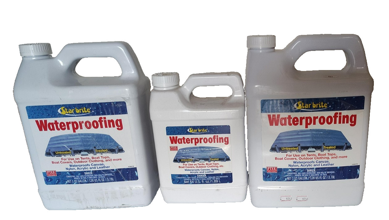 Star Brite Waterproofing 3 Pack Two 1 Gallon One 64oz Marine Fabric New