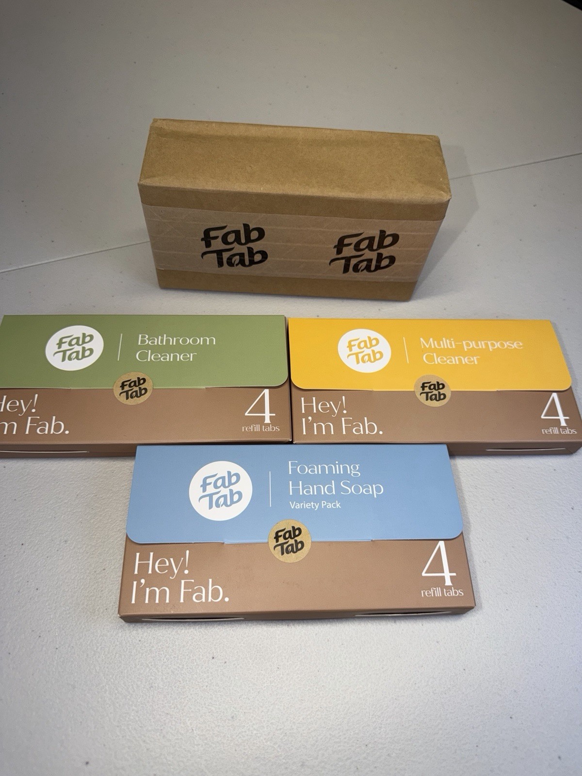 Fab Tab Eco-Friendly Cleaning Refill Tablet Variety 6Pack Bathroom Multi-Purpose