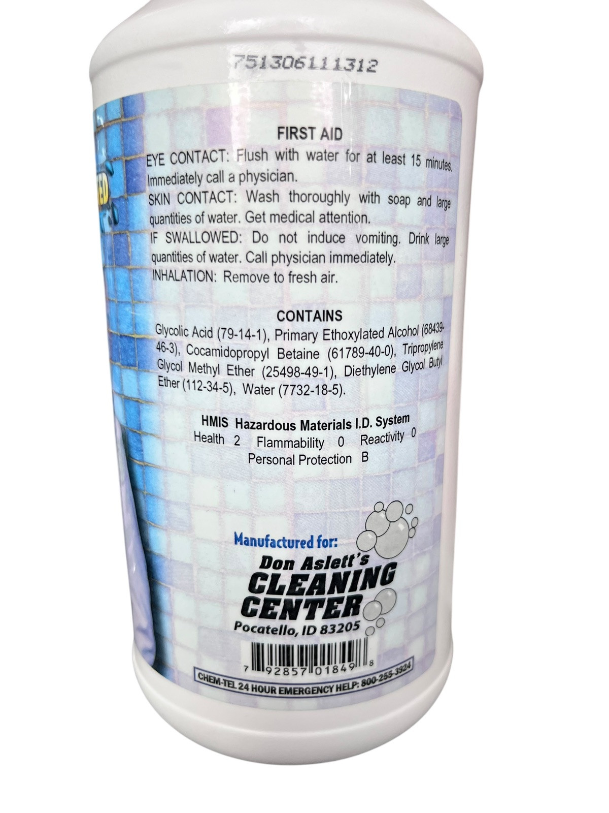 Don Aslett’s Cleaning Secrets Total Tub n’ Tile Bathroom Cleaner Concentrate T3