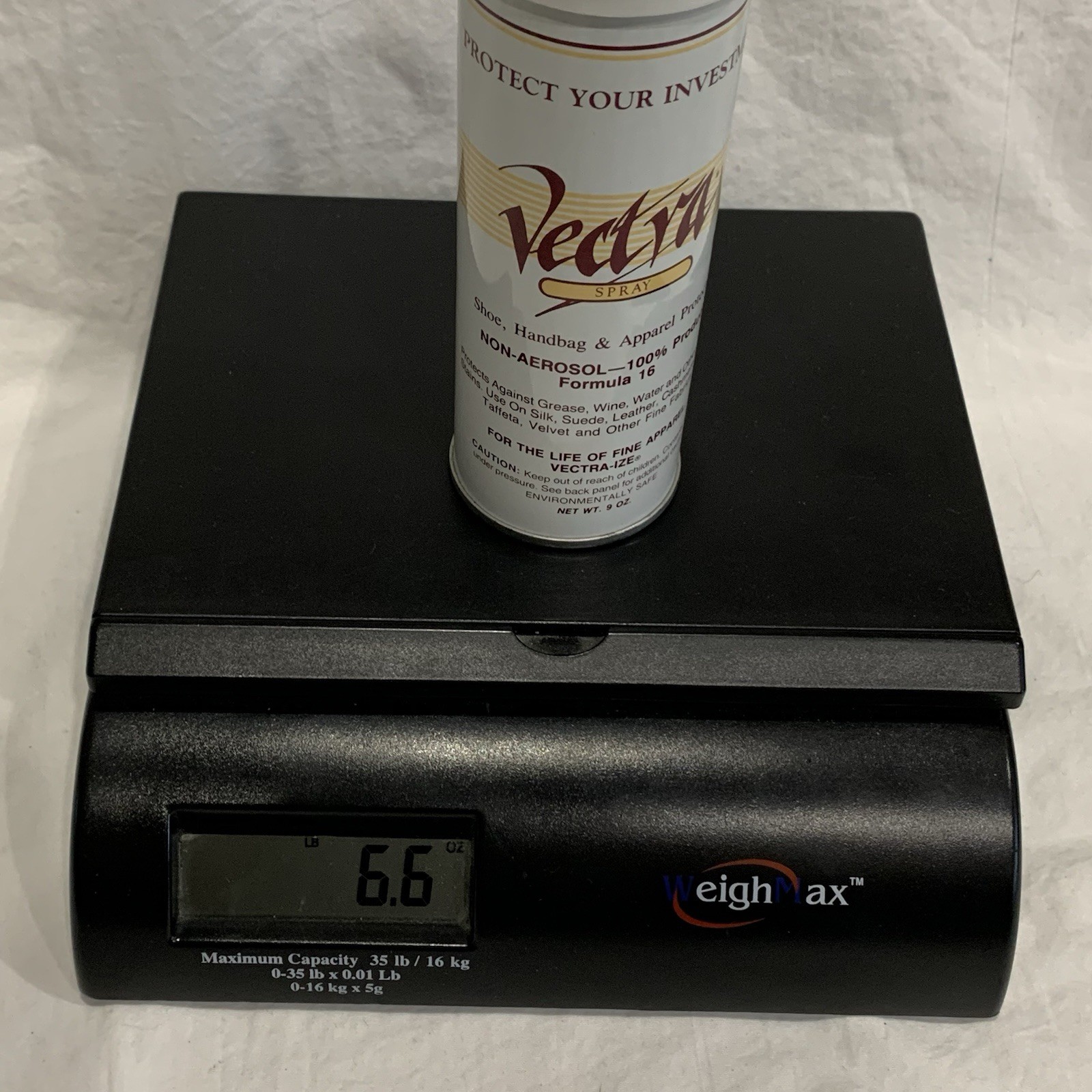 Vectra Apparel Spray Protect Silk Suede Cashmere Satin Taffeta Velvet Shoes 9oz