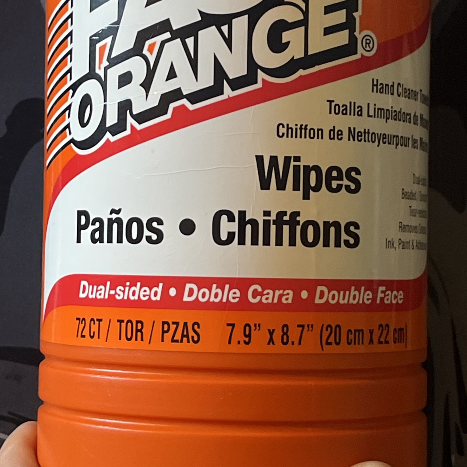 Permatex 25051 Fast Orange Hand Cleaner Wipe – 72 Count