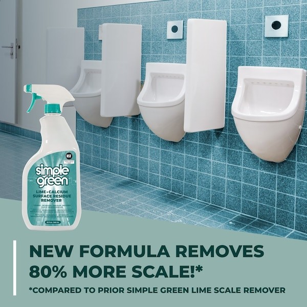 Simple Green 1710201200032 Calcium And Lime Remover, 32 Oz, Unscented