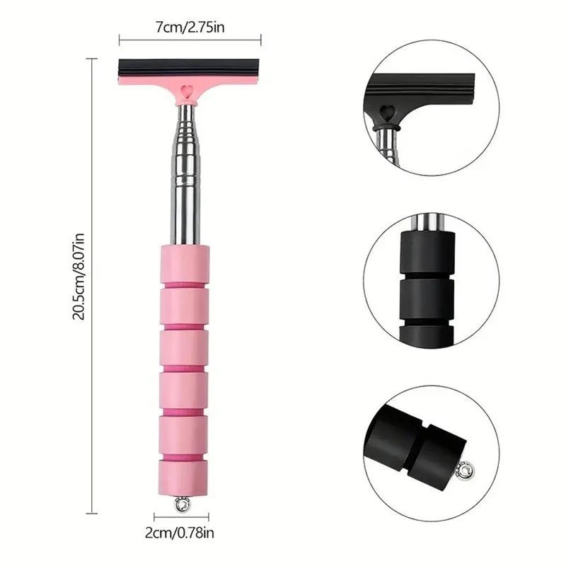 Car Side Mirror Wiper Extendable Glass Cleaner Auto Window Cleaning Brush