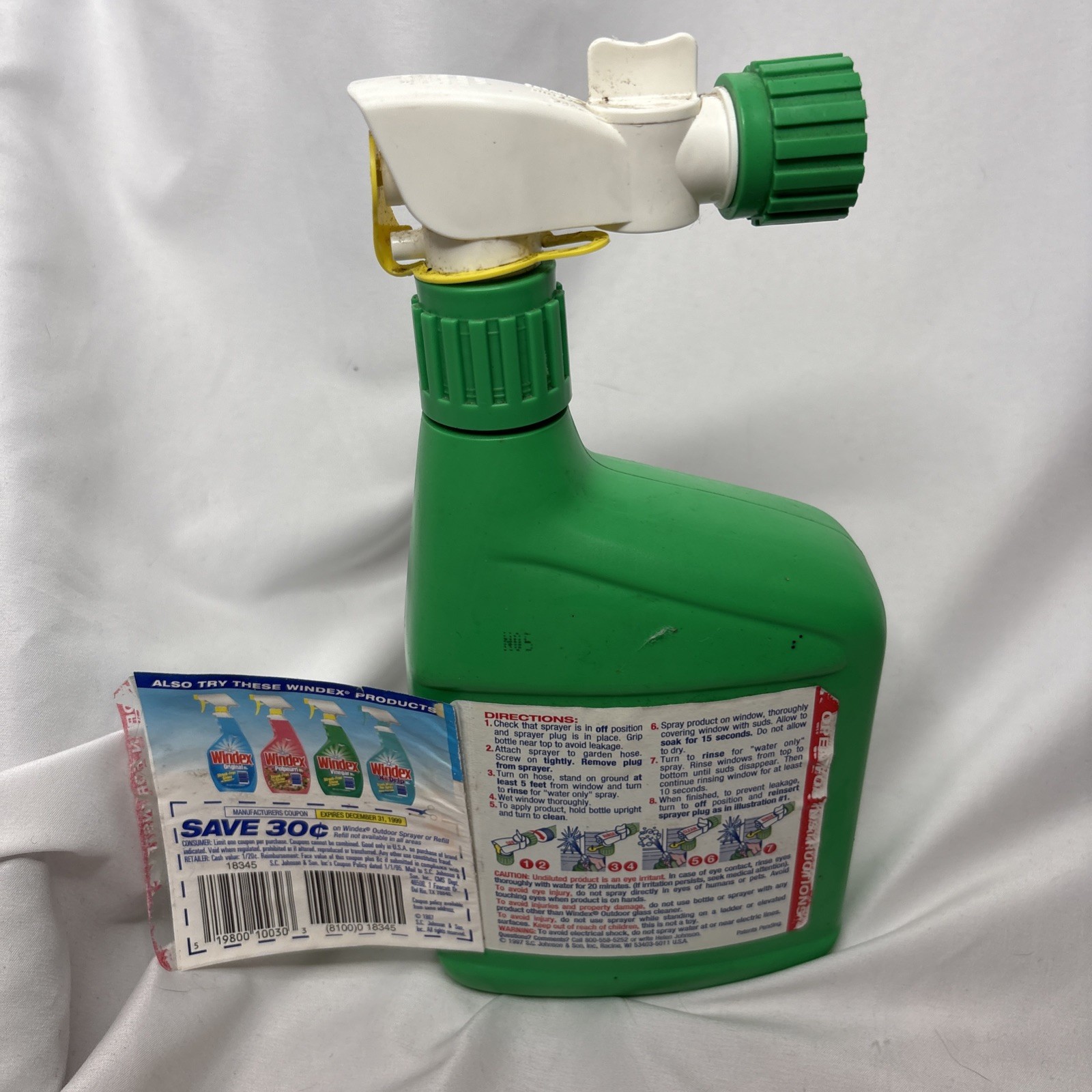 Vtg 1992 Windex Outdoor Glass Cleaner Concentrate 32 Oz Discontinued NOS