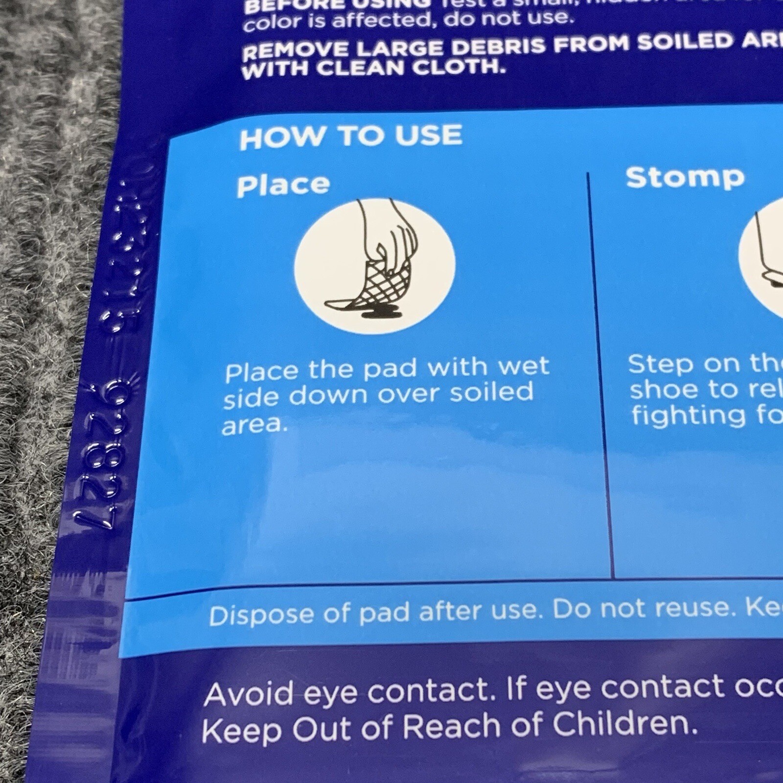 Bissell – Stomp ’N Go Pet Lifting Pad + Oxy – Brand New – Carpet Stain Remover