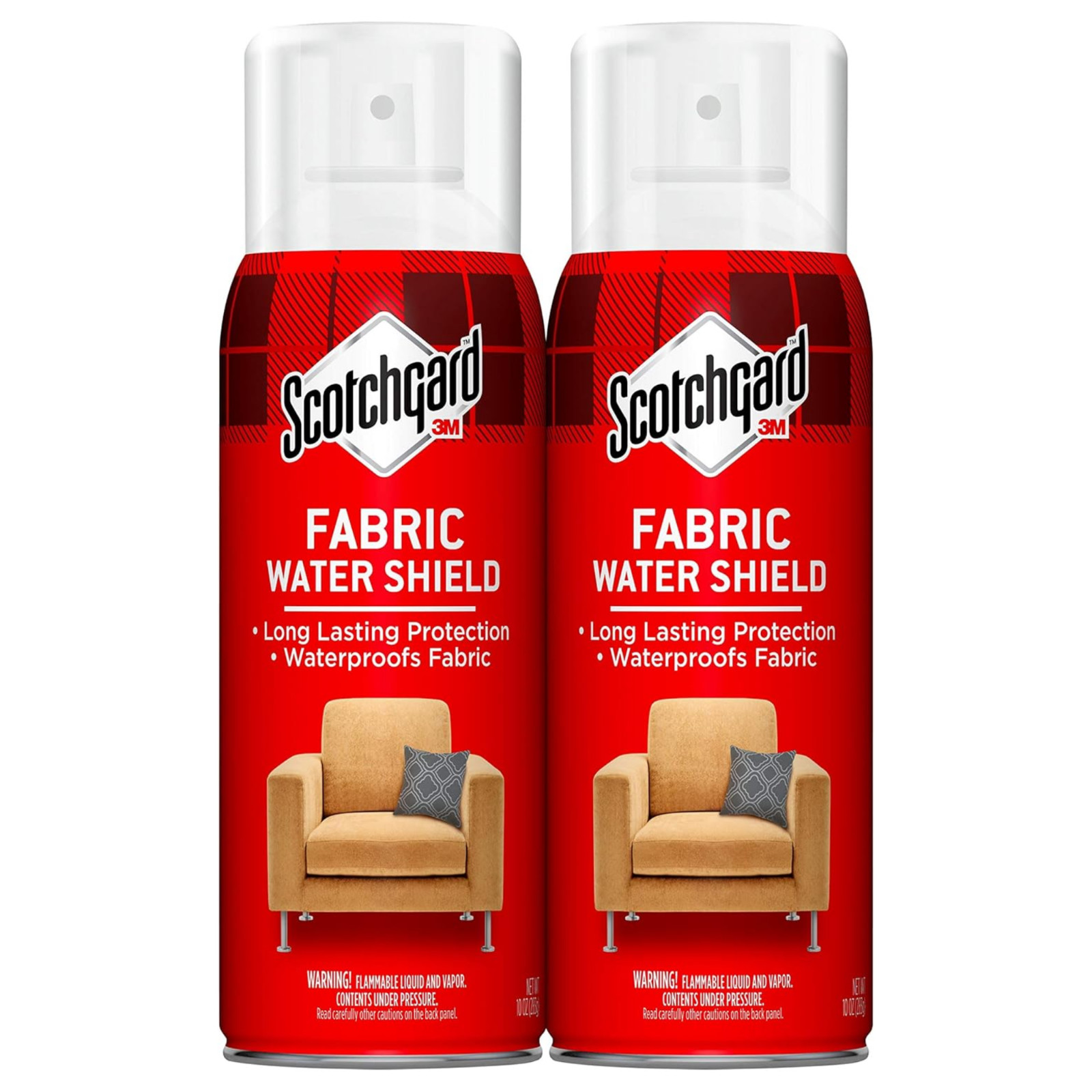 2pk Scotchgard Fabric Water Shield Clothing Water Repellent Spray 10oz