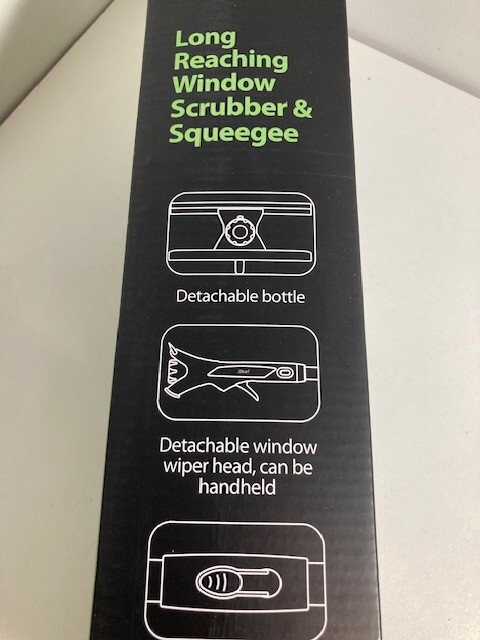 EZ Clean Long Reaching Window Scrubber & Squeegee