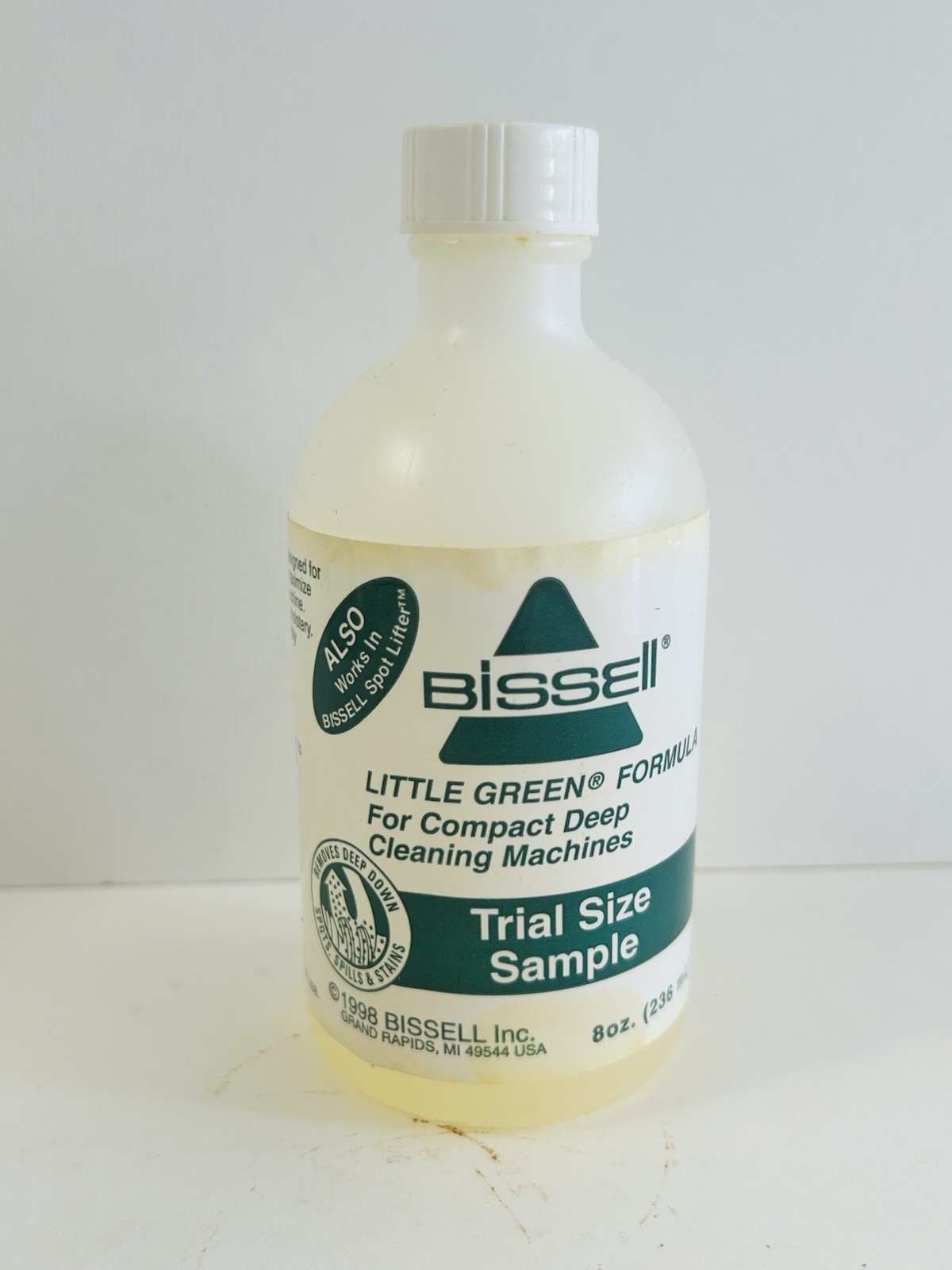 Vintage 1998 Bissell Little Green Formula Carpet Cleaner 8 oz Trial Size