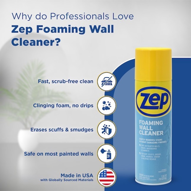 Zep Foaming Wall Cleaner 18 -oz Non-Scented Foam All-Purpose Cleaner