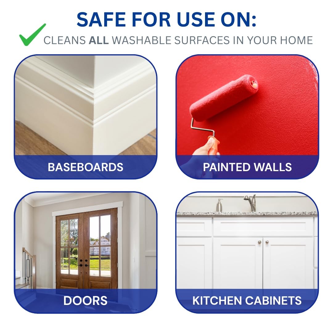 812 Wall & Baseboard Cleaner Spray – Safely Cleans Painted Walls, Baseboards,…
