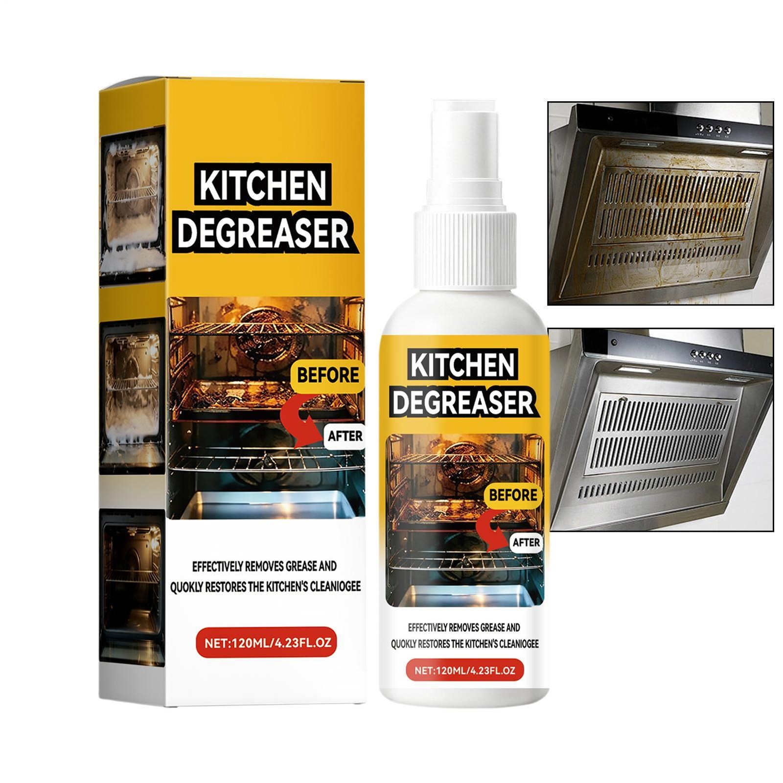 Kitchen Degreaser Heavy Duty Cleaning Stain Remover 120ml Oven Grill qualified