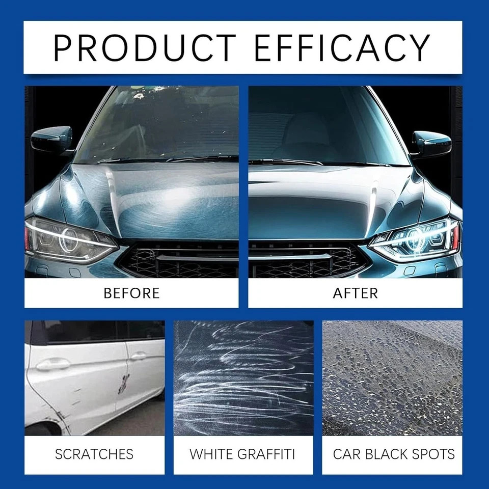 Quick Effect Car Coating Spray 2 Pack, Waterless Wash Polish, Paint Protection