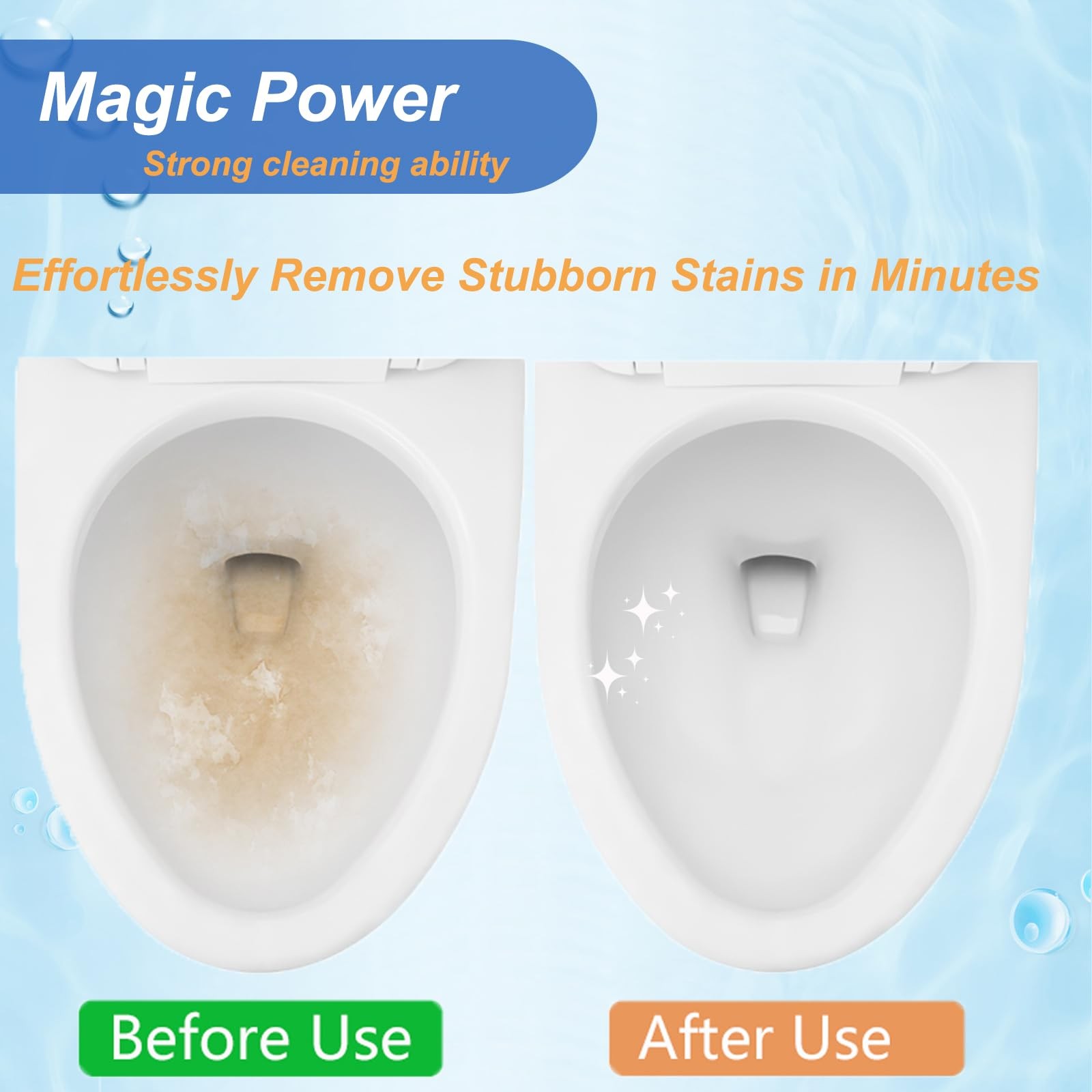 Pumice Stone Toilet Bowl Cleaner with Extra Long Handle – Effortlessly Remove