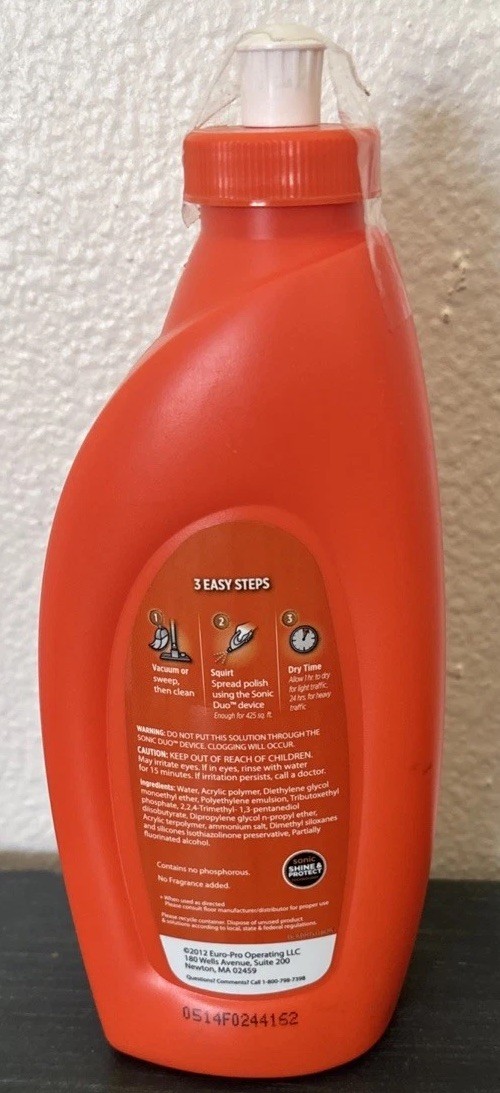 SHARK Wood & Hard Floor Polish 16 Oz High Gloss Restores Protects NEW SEALED