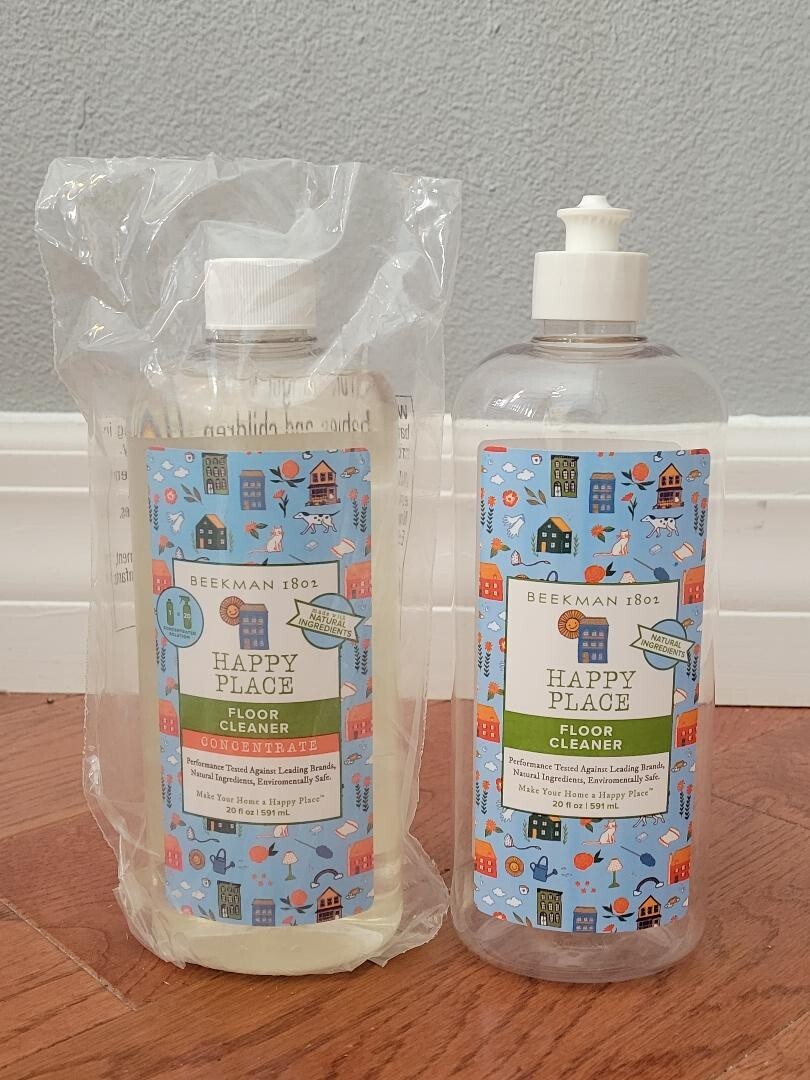 Beekman 1802 Happy Place Floor Cleaner 20 oz + Refill Bottle