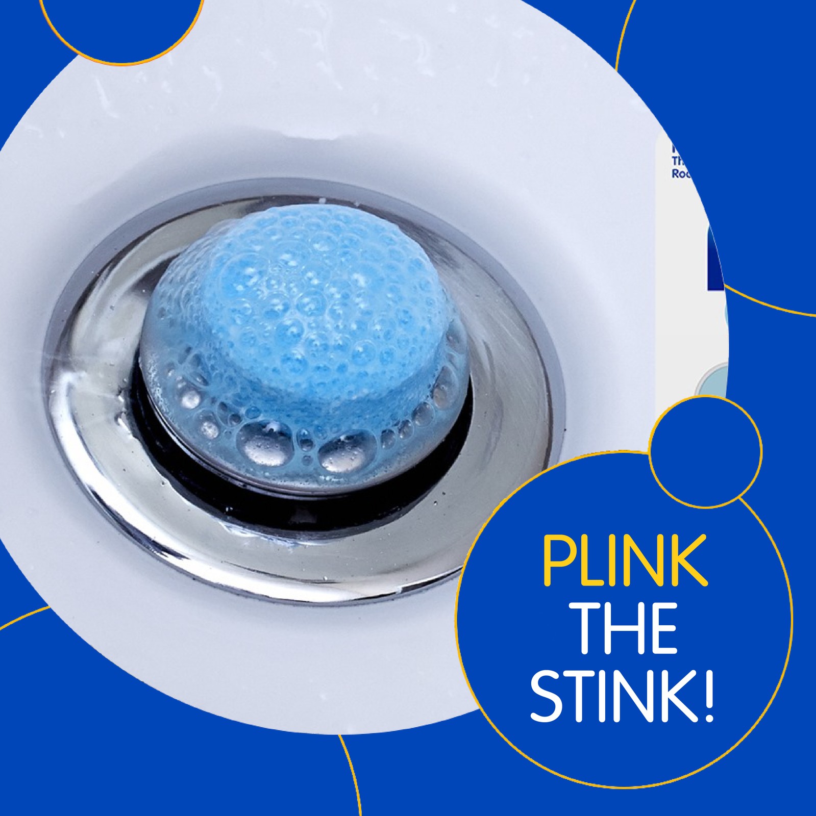 COMPAC HOME Plink Kitchen Drain Cleaner & Deodorizer, Lemon Fresh Scent
