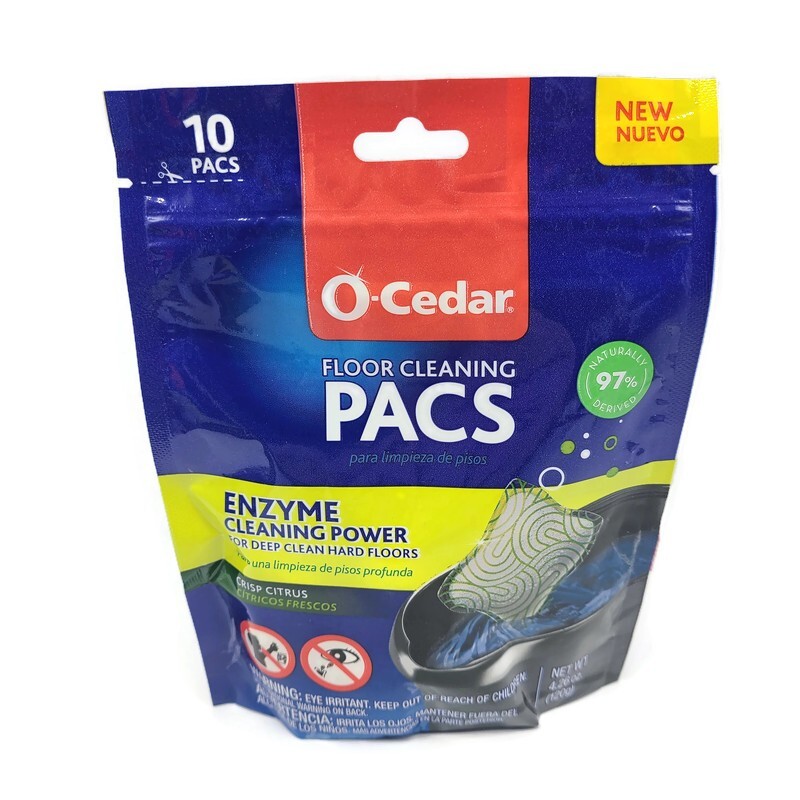 O-Cedar Floor Cleaning Pacs Crisp Citrus 20 Packs Total New Unopened Free Ship