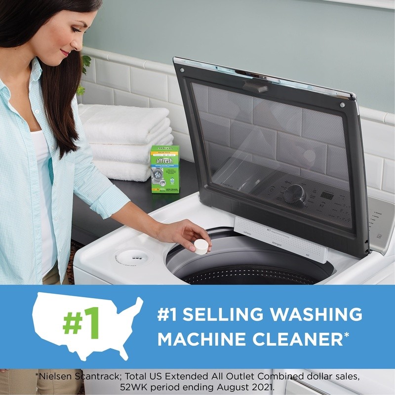 Washer Cleaner Tablets Deep Clean Odor Remover High Efficiency 5 Count New