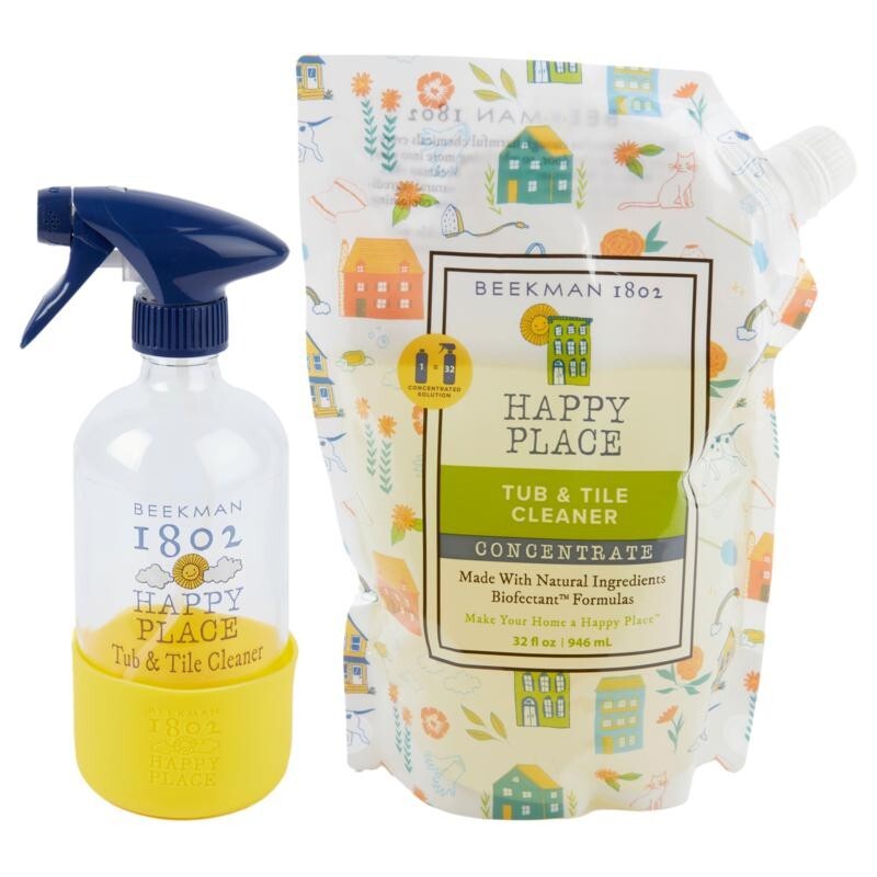 Beekman Happy Place Tub & Tile 32 oz. Concentrate Cleaning Set – Lavender –