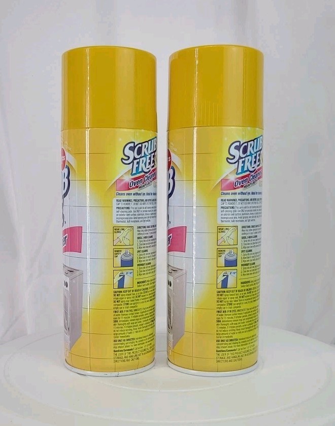 Lot of 2 Scrub Free Professional Oven Cleaner Lemon Heavy Duty 12 oz