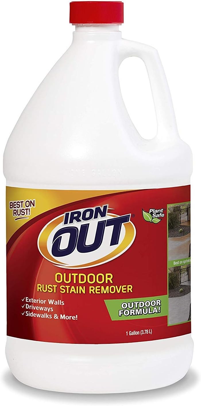 Liquid Rust Stain Remover – 2 Gallons, No Scrubbing, Safe for Surfaces