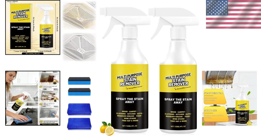 2PCS Alien Multi Purpose Stain Remover, Foam Cleaner Spray, A powerful cleane…