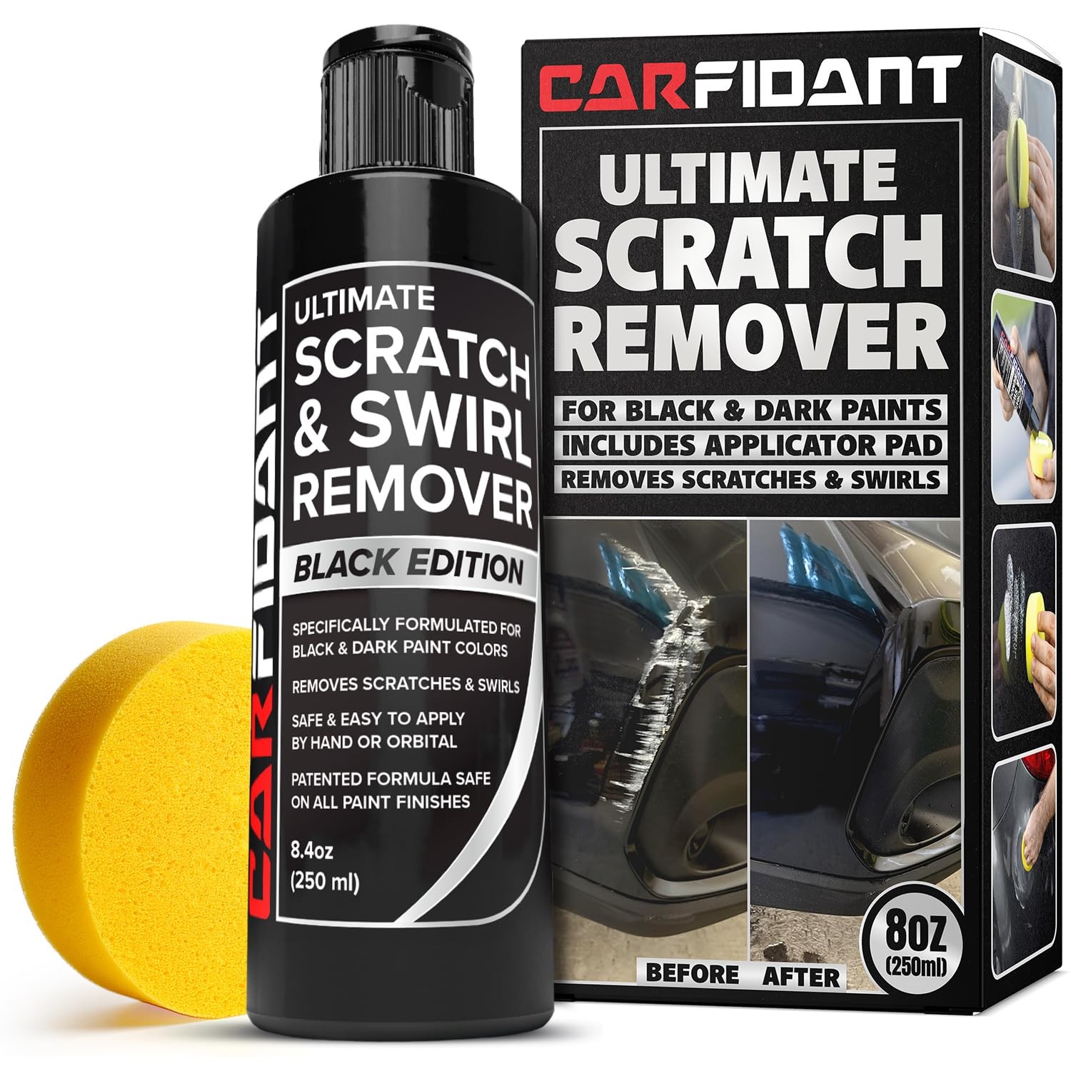 Black Scratch and Swirl Remover – Car Scratch Remover for Paint Scratches –