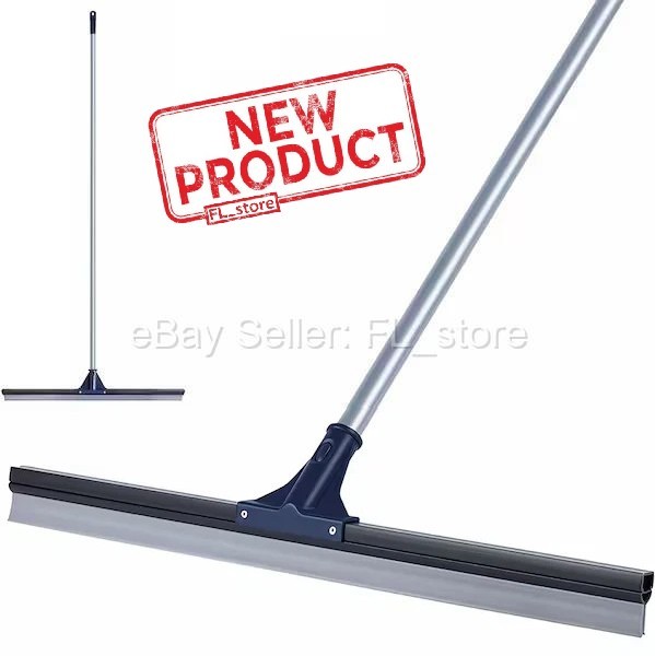 30″ Straight Silicone Blade Floor Squeegee Industrial Garage Driveway Cleaning
