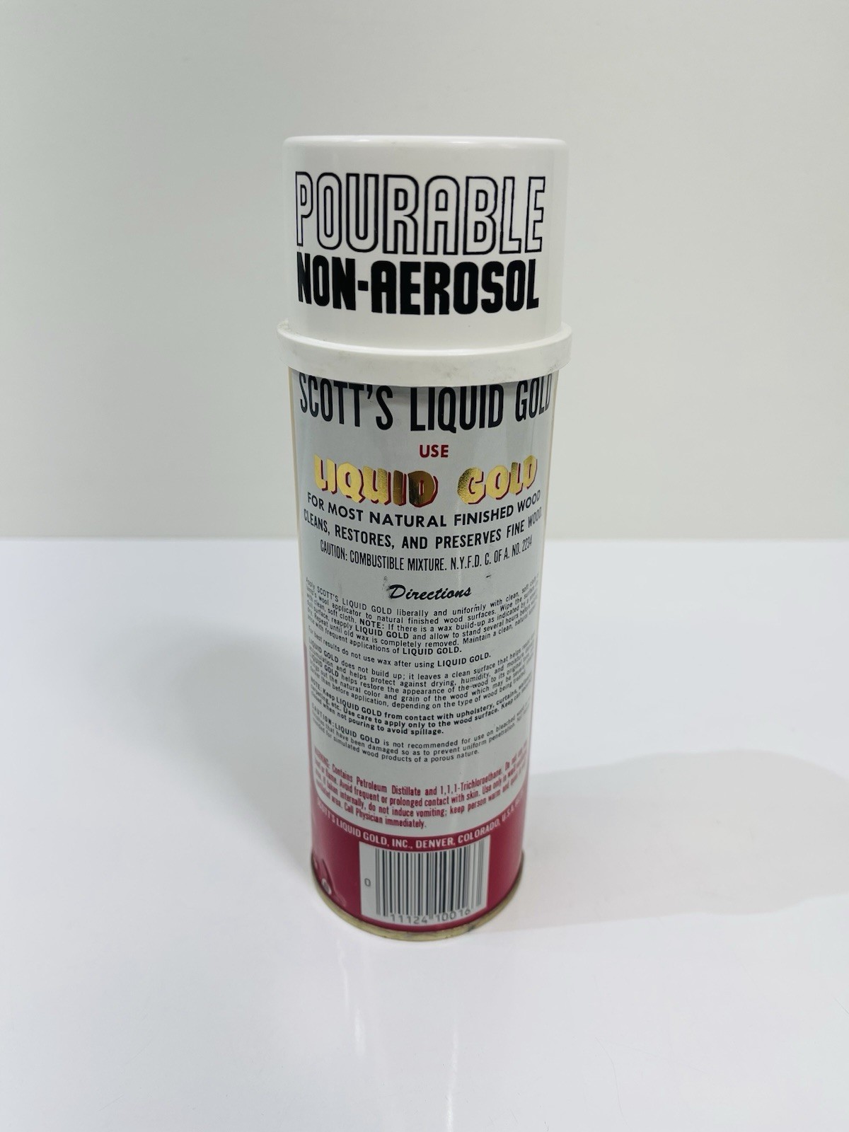 NOS Scott’s LIQUID GOLD Pourable Wood Cleaner & PRESERVATIVE Spray Prop OLD