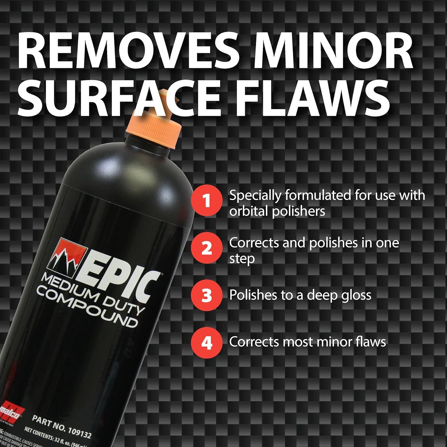 EPIC Medium-Duty Car Polishing Compound – Best Minor Scratch Remover | All-In-On