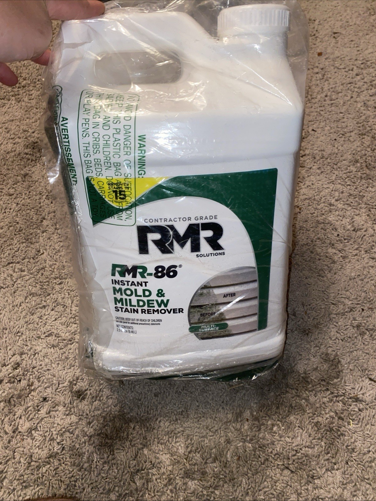 Instant Mold Stain and Mildew Stain Remover Spray Scrub Free Formula, 2.5 Gallon